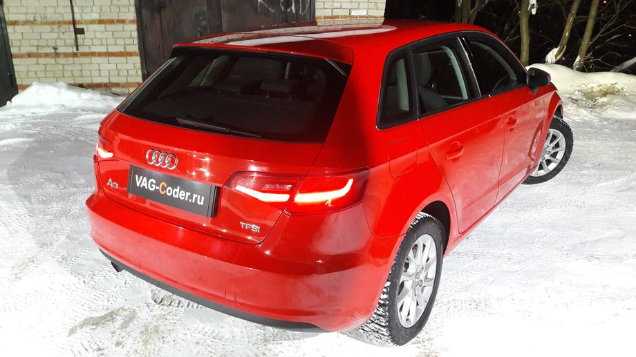 Audi A3(8V)-1,2TSI-DSG7-2014м/г - программная активация скрытых пунктов в меню в панели приборов - борткомпьютер (мгновенный расход, средний расход, пробег за поездку), программная эффективность (экономайзер), цифровой спидометр, и температура масла двигателя в VAG-Coder.ru