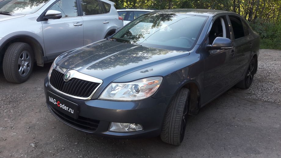 Skoda Octavia A5 FL-1,6MPI(BSE)-АКПП6-2012м/г - нестандартная модификация настроек освещения, передние повороты вполнакала как габариты (American Style, американ стайл) от VAG-Coder.ru