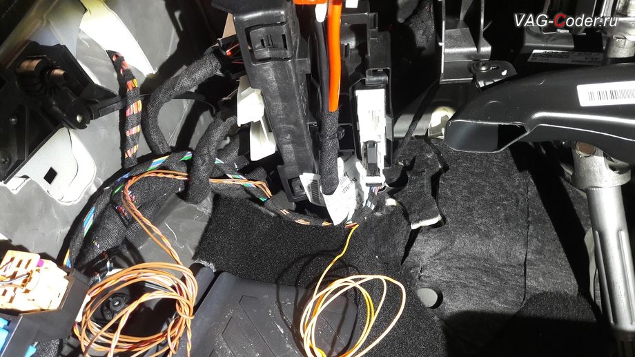 Skoda Octavia A7 FL-2018м/г - разводка и подключение проводки заднего парктроника, доустановка оригинального заднего парктроника в VAG-Coder.ru
