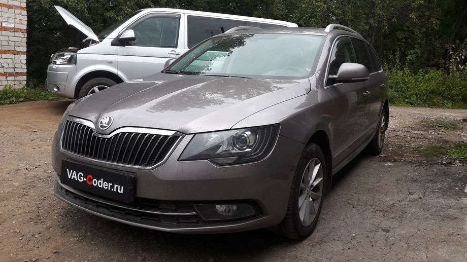 Skoda Superb-2,0TDI(CLJA)-DSG6-2014м/г - диагностика состояния электроники блоков управления, активация и кодирование скрытых функций, и обновление прошивки блока управления климата от VAG-Coder.ru