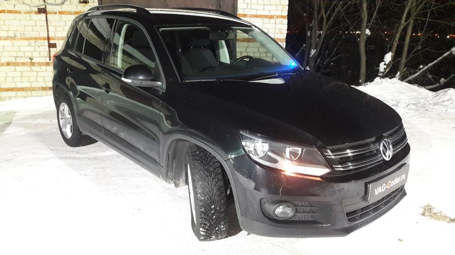 VW Tiguan-1,4TSI-МКП6-2012м/г - замена вышедшего из строя блока комфорта после активации скрытых функций китайским адаптером HEX-V2, восстановление функций комфорта и освещения в VAG-Coder.ru