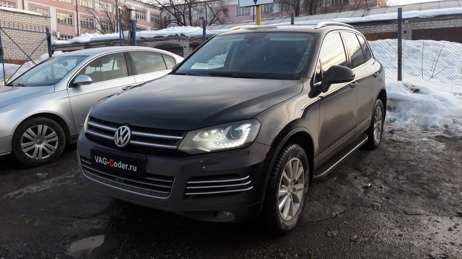 VW Touareg NF-3,6FSI-4х4-АКПП8-2014м/г - доустановка оборудования рулевой колонки с электроприводом регулировки положений в VAG-Coder.ru