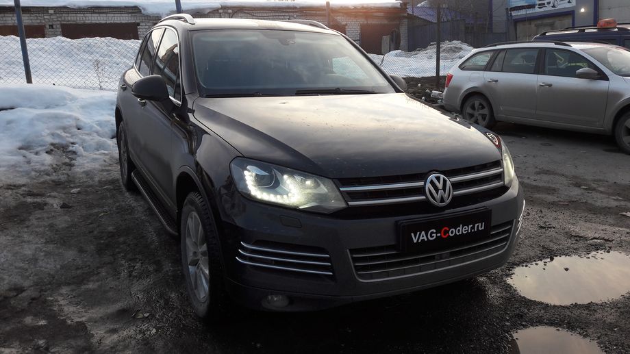 VW Touareg NF-3,6FSI-4х4-АКПП8-2014м/г - доустановка оборудования рулевой колонки с электроприводом регулировки положений в VAG-Coder.ru