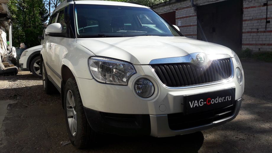 Skoda Yeti-1,4TSI(CAXA)-DSG7-2013м/г - перепрошивка руля в тугой руль Octavia RS, и активация и кодирование скрытых функций от VAG-Coder.ru в Перми