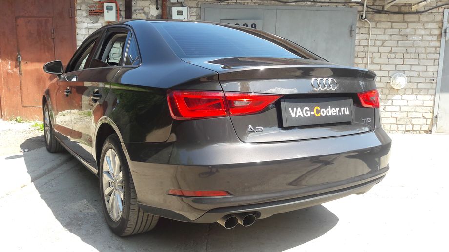 Audi A3(8V)-1,4TSI-DSG7-2015м/г - программная активация скрытых пунктов в меню в панели приборов - борткомпьютер (мгновенный расход, средний расход, пробег за поездку и температура масла двигателя), программная эффективность (экономайзер), цифровой спидометр на Ауди А3 в VAG-Coder.ru в Перми