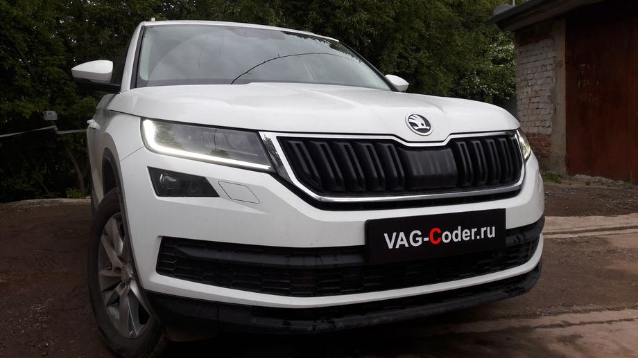 Skoda Kodiaq-2,0TSI-4х4-DSG7-2019м/г - активация и кодирование пакета скрытых заводских функций на Шкода Кодиак в VAG-Coder.ru в Перми