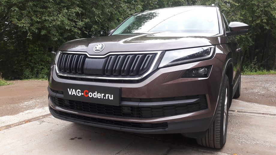 Skoda Kodiaq-2,0TDI-4х4-DSG7-2019м/г - доустановка пакета функции комфортного открытия и закрытия багажника ногой - ИзиОпен (EasyOpen) и ИзиКлоуз (EasyClose) на Шкода Кодиак в VAG-Coder.ru в Перми