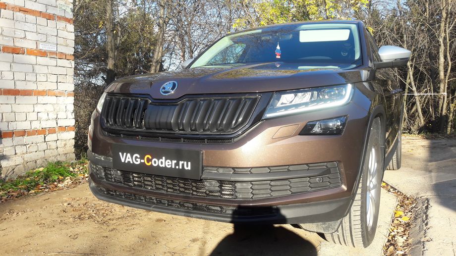 Skoda Kodiaq-2,0TDI-4х4-DSG7-2019м/г - доустановка оригинальной заводской системы прямого контроля давления в шинах RDKS на Шкода Кодиак в VAG-Coder.ru в Перми