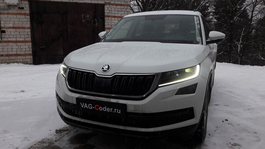 Skoda Kodiaq-2,0TSI-4х4-DSG7-2020м/г - замена аналоговой приборки на новую цифровую панель приборов (AID - Active Info Display) и активации новых скрытых функций в новой цифровой панели приборов в VAG-Coder.ru в Перми