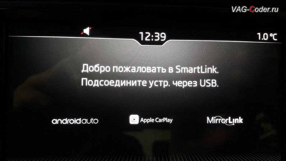 Skoda Octavia A7 FL-2019м/г - Добро пожаловать в SmartLink - функции пакета SmartLink (AndroidAuto, CarPlay, MirrorLink) разблокированы, программная активация функций пакета SmartLink (AndroidAuto, CarPlay, MirrorLink) и разблокировка работы MirrorLink в движении (MirrorLink VIM, Video In Motion) в VAG-Coder.ru в Перми