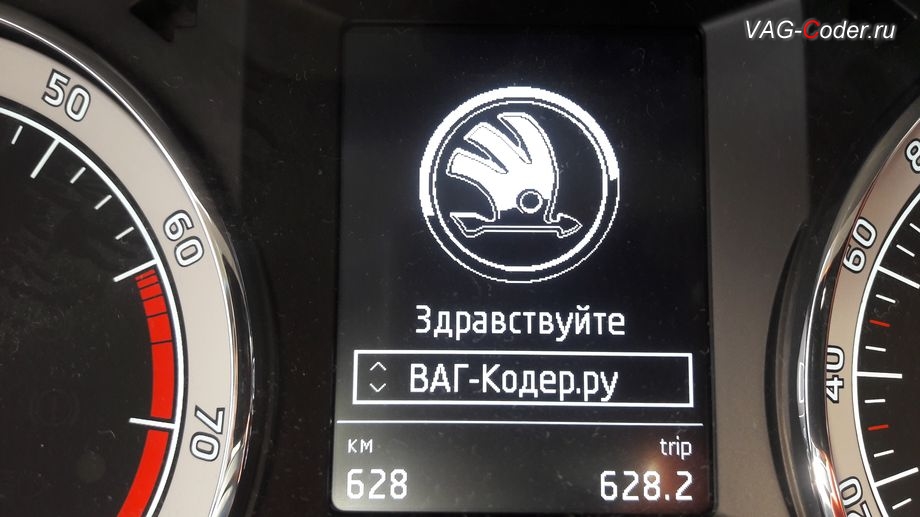 Skoda Octavia A7 FL-2020м/г - активация выбора профиля персональных настроек в панели приборов, активация и кодирование пакета скрытых заводских функций функций на Шкода Октавия А7 ФЛ в VAG-Coder.ru в Перми