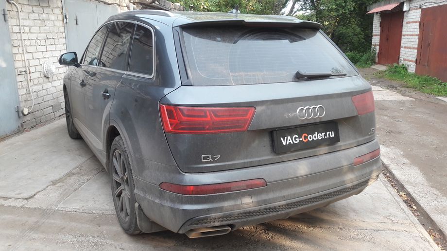 Audi Q7-3,0TDI-4х4-АКПП8-2016м/г - программная разблокировка вывода на экран магнитолы MMI видеоизображения и просмотра видео во время движения (VIM, Video In Motion) на Ауди Ку7 в VAG-Coder.ru в Перми