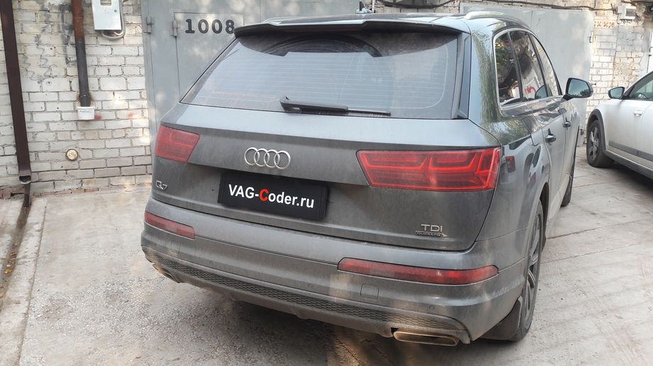 Audi Q7-3,0TDI-4х4-АКПП8-2016м/г - программная разблокировка вывода на экран магнитолы MMI видеоизображения и просмотра видео во время движения (VIM, Video In Motion) на Ауди Ку7 в VAG-Coder.ru в Перми