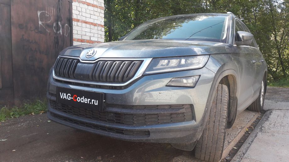 Skoda Kodiaq-2,0TDI-4х4-DSG6-2018м/г - программная активация и кодирование пакета скрытых заводских функций, программная разблокировка просмотра видеофайлов с USB и разблокировка работы MirrorLink в движении (VIM MirrorLink) обновление прошивки гейтвея и активации эстетической подсветки в 30-ть цветов, обновление прошивки парктроника, обновление прошивки Webasto и обновление прошивки Халдекс (Haldex) на Шкода Кодиак в VAG-Coder.ru в Перми