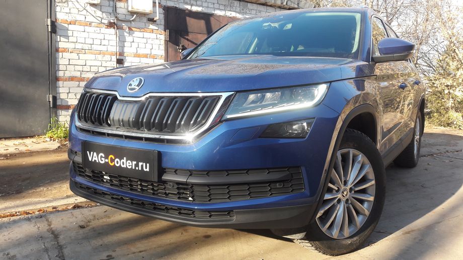 Skoda Kodiaq-2,0TSI-4х4-DSG7-2021м/г - доустановка мультируля (MFL) со штатным заводским подогревом и подрулевыми лепестками для ручного переключения передач на Шкода Кодиак в VAG-Coder.ru в Перми