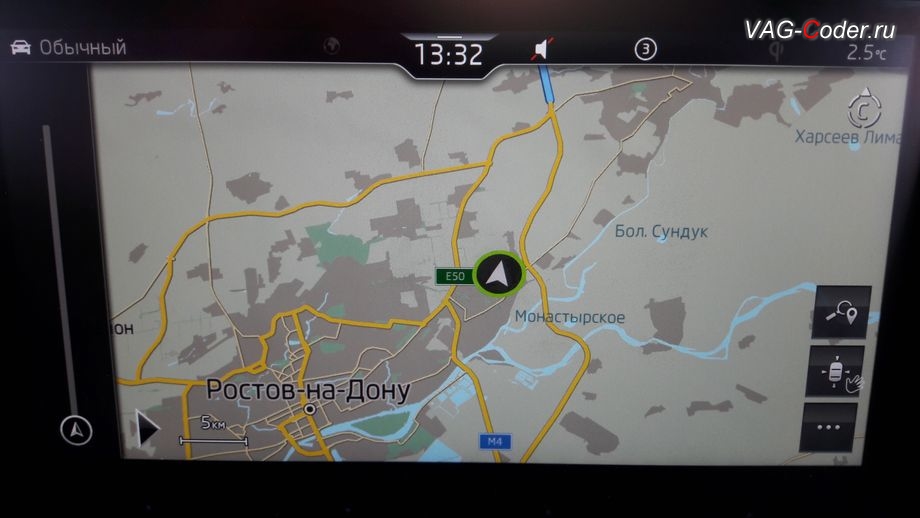 Skoda Kodiaq-2021м/г - новые навигационные карты - новые дороги и развязки, обновление навигационных карт на штатной магнитоле MIB3 Columbus на Шкода Кодиак в VAG-Coder.ru в Ростове-на-Дону