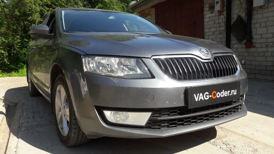 Skoda Octavia A7-1,4TSI-DSG7-2013м/г - устранение ошибки: Сбой в работе системы освещения а/м и Сбой в работе световых приборов автомобиля - обновление прошивки блока бортовой сети и комфорта (BCM) + параметрирование, и обновление устаревшей прошивки блока управления автоматической коробки передач DSG7 (DQ200-MQB) - устранение дерганья, пинков, рывков, задержек и подвисаний при переключении передач при разгоне и торможении на Шкода Октавия А7 в VAG-Coder.ru в Перми