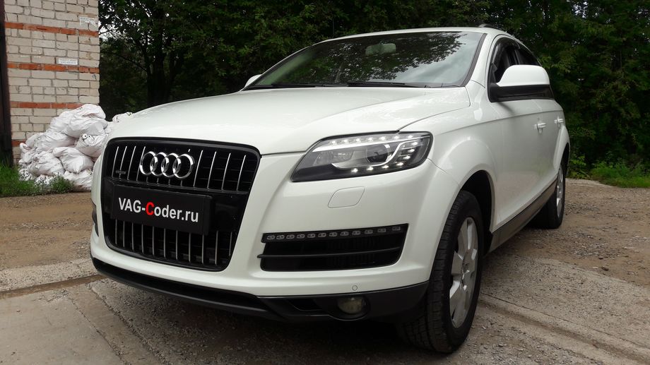 Audi Q7-3,0TDI-4х4-АКПП8-2013м/г - программное кодирование и активация пакета скрытых заводских функций, и обновление устаревшей прошивки блока управления двигателя 3,0TDI(CRCA) до самой последней и актуальной заводской версии на Ауди Ку7 в VAG-Coder.ru в Перми