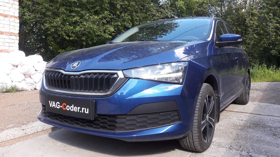 Skoda Rapid FL-1,6MPI-АКПП6-2020м/г - доустановка и активация функций мультируля (замена обычного руля на руль с кнопками, MFL) на Шкода Рапид ФЛ в VAG-Coder.ru в Перми