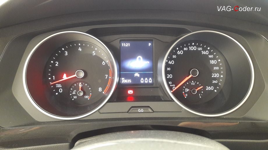 VW Tiguan NF-2020м/г - старая стрелочная (аналоговая) панель комбинации приборов , замена аналоговой приборки на новую цифровую панель комбинации приборов 10 дюймов (AID, Active Info Display) на Фольксваген Тигуан НФ в VAG-Coder.ru в Перми