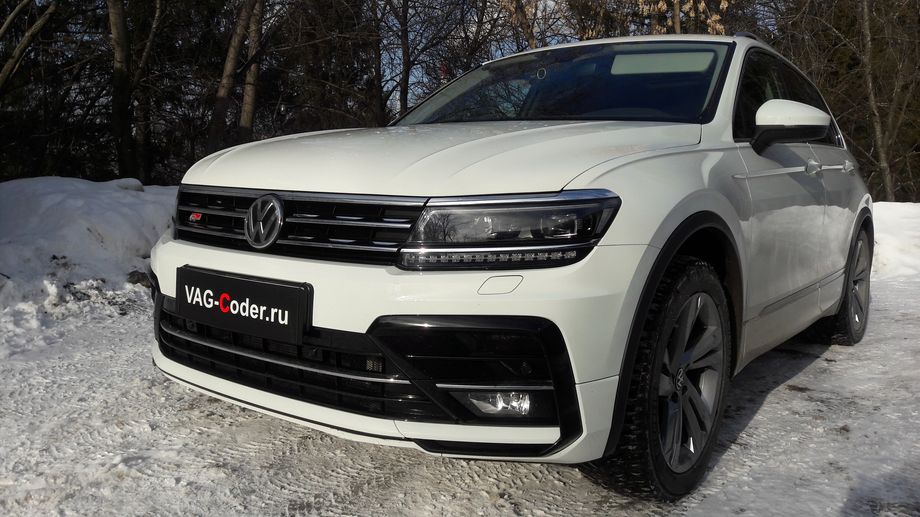 VW Tiguan NF-2,0TSI-4х4-DSG7-2020м/г - замена штатной магнитолы Composition Media на магнитолу Discover Pro MIB2,5 с навигационной системой на Фольксваген Тигуан НФ в VAG-Coder.ru в Перми