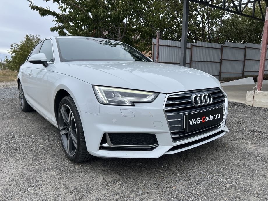 Audi A4 B9 KR-2,0TFSI-DSG7-2019м/г - программно-аппаратное отключение блока управления телематики (ConBox, 75-й блок) и устранение ошибки SOS - Функция экстренного вызова: Неисправность! Функция недоступна Обратитесь в сервис на Ауди А4 Б9 Корея в VAG-Coder.ru в Ростов-на-Дону