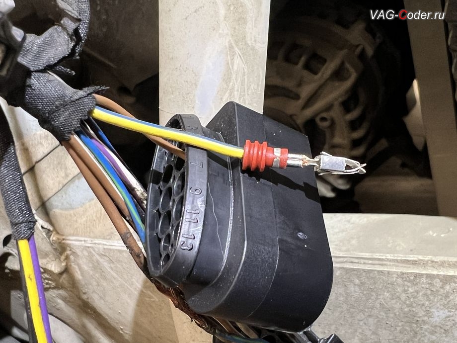 VW Crafter 2-2020м/г - изготовление и дотяжка жгута проводки на новые разъемы фар LED Low, замена стоковых галогеновых фар на заводские оригинальные фары LED Low на Фольксваген Крафтер 2 в VAG-Coder.ru в Ростове-на-Дону