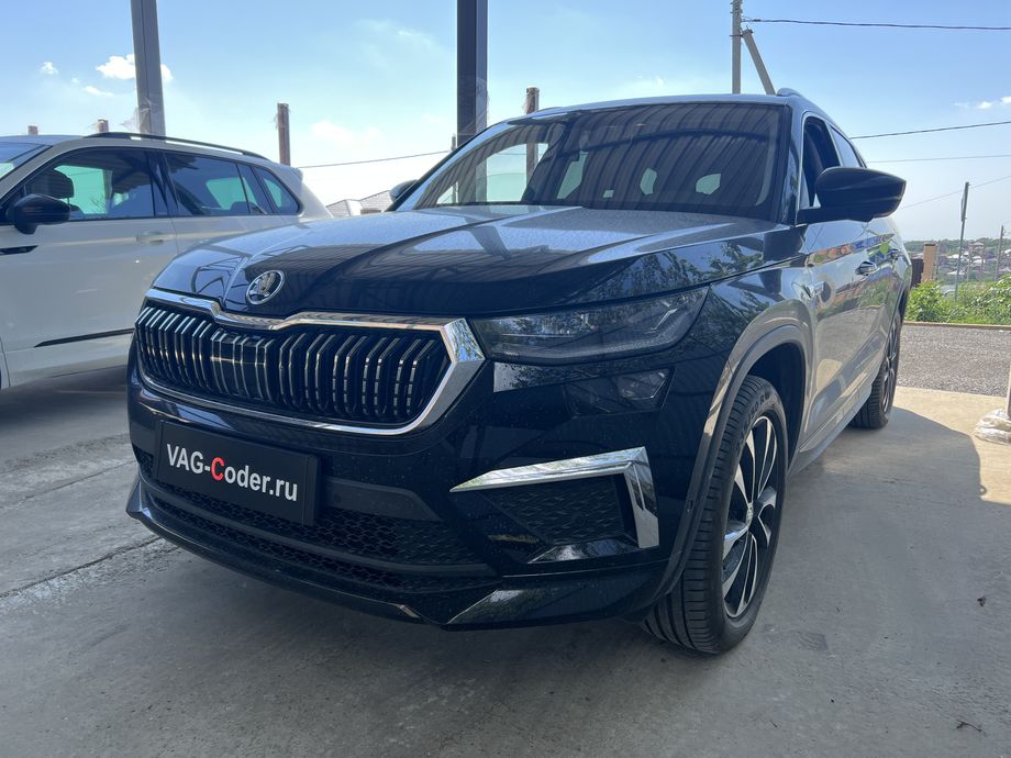 Skoda Kodiaq CN-2,0TSI-4х4-DSG7-2023м/г - доустановка мультируля (MFL) с подогревом и подрулевыми лепестками на Шкода Кодиак Китай в VAG-Coder.ru в Ростове-на-Дону