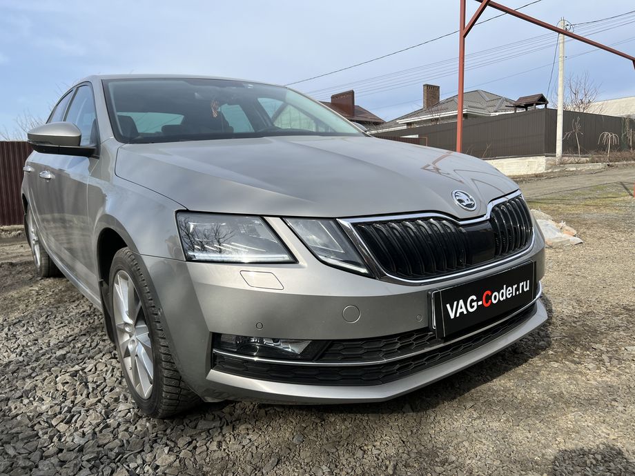 Skoda Octavia A7 FL-1,4TSI-DSG7-2019м/г - обновление устаревшей прошивки штатной магнитолы Bolero MIB2.5 до самой последней и актуальной заводской версии, программная активация и кодирование пакета скрытых заводских функций, и активация расширенного меню управления цветом эстетической подсветки (30-ти различных цветов для эстетической подсветки панели приборов и магнитолы) на Шкода Октавия А7 ФЛ в VAG-Coder.ru в Ростове-на-Дону