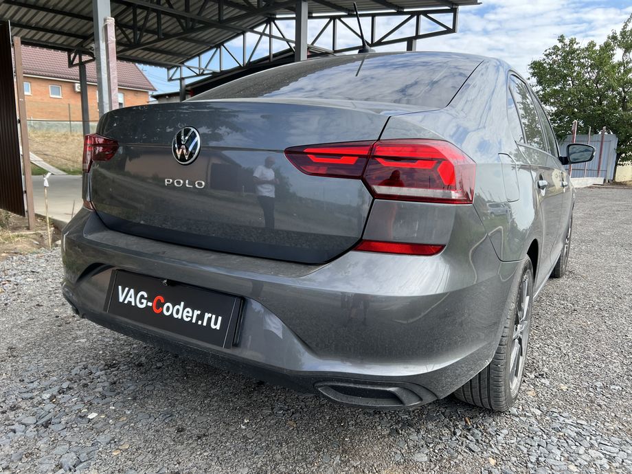 VW Polo Liftback-1,6MPI-АКПП6-2020м/г - доустановка и активации функций оригинального штатного заводского переднего и заднего парктроника на Фольксваген Поло Лифтбек в VAG-Coder.ru в Ростове-на-Дону