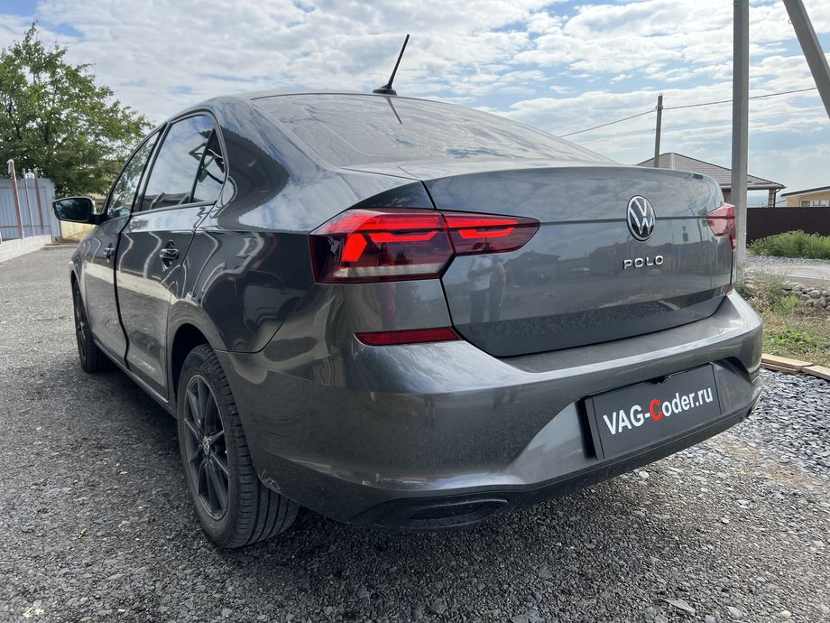 VW Polo Liftback-1,6MPI-АКПП6-2020м/г - доустановка и активации функций оригинального штатного заводского переднего и заднего парктроника на Фольксваген Поло Лифтбек в VAG-Coder.ru в Ростове-на-Дону