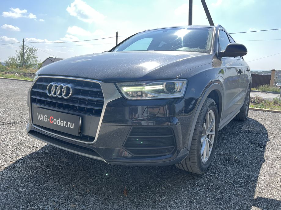 Audi Q3 FL-2,0TSI-4х4-DSG7-2016м/г - обновление устаревшей прошивки блока управления полного привода (устраняет проблему неправильного алгоритма работы Haldex) и перепрошивка руля в Passat B7-R-Line (динамическое изменение усилия затяжки руля с увеличением скорости) на Ауди Ку3 ФЛ в VAG-Coder.ru в Ростов-на-Дону