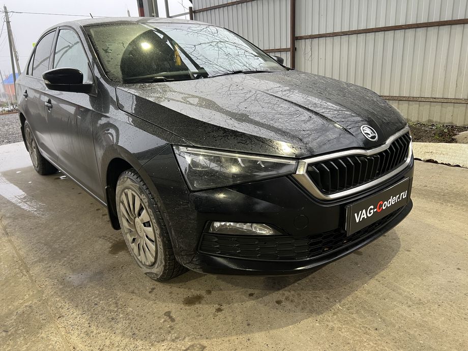 Skoda Rapid FL-1,4TSI-DSG7-2020м/г - программное устранение ошибки и сбоя работы неисправного блока управления системы телематики (ошибки - SOS и Красная/Оранжевая индикация Глонасс) и восстановление работы блока системы телематики, и обновление устаревшей прошивки блока управления модуля аварийного вызова и коммуникации Эра-Глонасс (OCUGen3High, 75-й блок) устраняющей самопроизвольный разряд АКБ в блоке Глонасс на Шкода Рапид ФЛ в VAG-Coder.ru в Ростове-на-Дону
