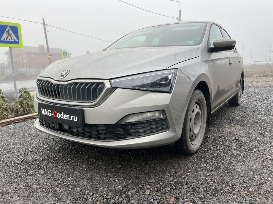 Skoda Rapid FL-1,6MPI-АКПП6-2021м/г - программное устранение ошибки и сбоя работы неисправного блока управления системы телематики (ошибки - SOS и Красная/Оранжевая индикация Глонасс) и восстановление работы блока системы телематики, и обновление устаревшей прошивки блока управления модуля аварийного вызова и коммуникации Эра-Глонасс (OCUGen3High, 75-й блок) устраняющей самопроизвольный разряд АКБ в блоке Глонасс на Шкода Рапид ФЛ в VAG-Coder.ru в Ростове-на-Дону