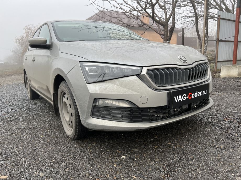 Skoda Rapid FL-1,6MPI-АКПП6-2021м/г - программное устранение ошибки и сбоя работы неисправного блока управления системы телематики (ошибки - SOS и Красная/Оранжевая индикация Глонасс) и восстановление работы блока системы телематики, и обновление устаревшей прошивки блока управления модуля аварийного вызова и коммуникации Эра-Глонасс (OCUGen3High, 75-й блок) устраняющей самопроизвольный разряд АКБ в блоке Глонасс на Шкода Рапид ФЛ в VAG-Coder.ru в Ростове-на-Дону