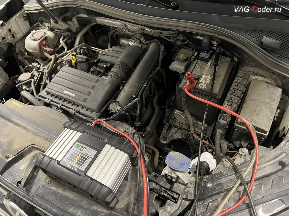 VW Tayron-2022м/г - в процессе работ, программная активация системы прямого контроля давления в шинах RDKS, программная активация и кодированию пакета скрытых заводских функций, программная активация ассистента городского автопилота с удержанием автомобиля в полосе при движении в городском потоке Трафик Джем Асист (Traffic Jam Assist, TJA - совместная работа Ассистента движения по полосе с Адаптивным круиз-контролем до полной остановки и после возобновления движения) и Ассистента аварийной остановки в полосе Эмердженси Асист (Emergency Assist, EA) на Фольксваген Тайрон в VAG-Coder.ru в Ростове-на-Дону