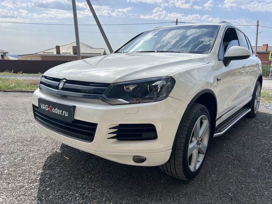 VW Touareg NF-3,6FSI-4х4-АКПП8-2011м/г - обновление устаревшей прошивки блока управления автоматической коробки передач АКПП8 (AL1000 AISIN) до самой последней и актуальной заводской версии, и программная активации и кодирование пакета скрытых заводских функций на Фольксваген Туарег НФ в VAG-Coder.ru в Ростове-на-Дону