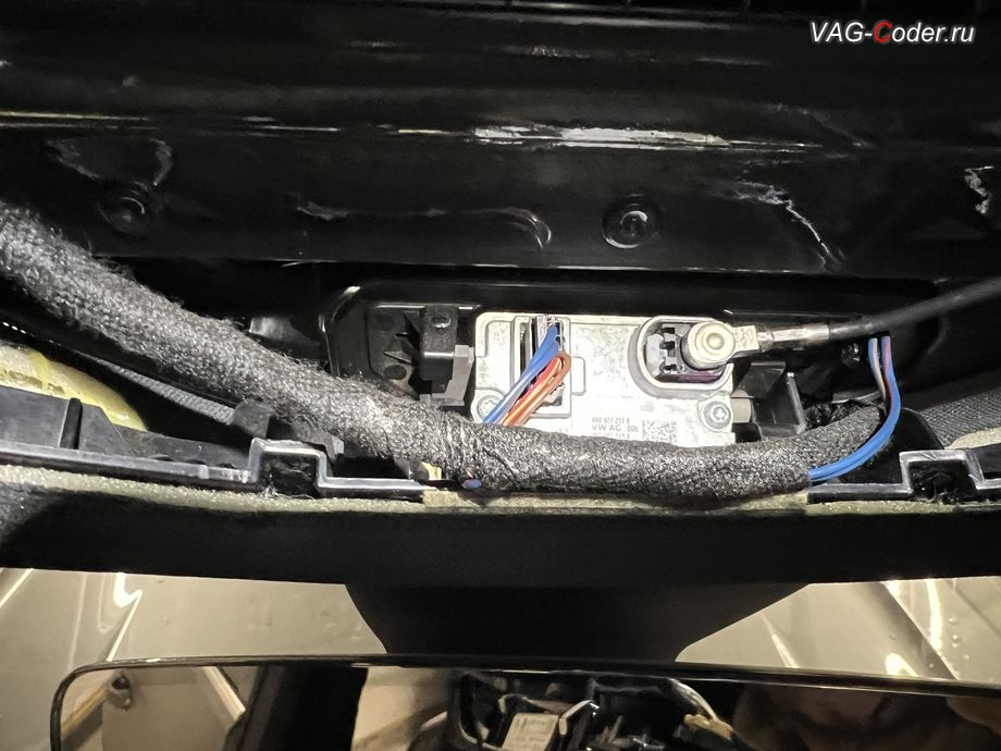 VW Touareg 3 (CR)-2019м/г - в процессе выполнения работ по Калибровке (базовая установка) передней камеры вспомогательных системы водителя (камеры ассистентов, R242) в ветровом стекле на собственном калибровочном стенде, устранение ошибки - Не выполнена базовая установка, и калибровка на стенде фронтальной камеры вспомогательных системы водителя (камеры ассистентов) в ветровом стекле на Фольксваген Туарег 3 (CR) в VAG-Coder.ru в Ростове-на-Дону