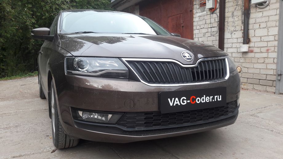 Skoda Rapid-1,6MPI(CWVB)-МКП5-2020м/г - комплексные работы по чип-тюнингу двигателя 1,6MPI(CWVB) до 125 л.с и 175 Нм от PetranVAG Tuned, активации и кодированию пакета скрытых заводских функций, и программной разблокировке MirrorLink в движении (VIM MirrorLink) функции пакета SmartLink на Шкода Рапид в VAG-Coder.ru в Перми