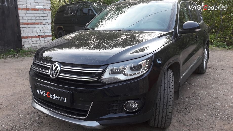 VW Tiguan-2,0TSI(CAWA)-4х4-АКПП6-2014м/г - комплексные работы по обновлению прошивки двигателя с отображением температуры масла в панели приборов и чип-тюнингу двигателя 2,0TSI(CAWA) от 170 л.с до 240 л.с. под гарантию от PetranVAG Tuned в VAG-Coder.ru в Перми