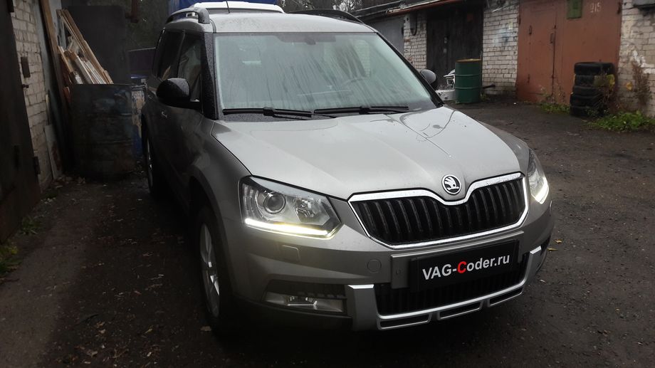 Skoda Yeti FL-1,8TSI(CDAB)-4х4-DSG6-2016м/г - комплексные работы по чип-тюнингу двигателя 1,8TSI(CDAB) до 210 л.с и 320 Нм под гарантию от PetranVAG Tuned, активация и кодирование скрытых функций, активация ассистента обнаружения Усталости, обновление устаревшей прошивки блока управления полного привода Халдекс (Haldex), перепрошивка руля в тугой руль в Octavia RS, и модификация времени задержки складывания зеркал и закрытия окон в в VAG-Coder.ru в Перми