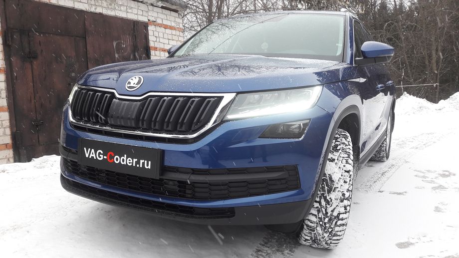 Skoda Kodiaq-2,0TDI(DBGC)-4х4-DSG7-2021м/г - комплексные работы по доустановке оригинальной заводской системы прямого контроля давления в шинах RDKS, и чип-тюнингу двигателя 2,0TDI(DBGC) до 190 л.с и 420 Нм от PetranVAG Tuned на Шкода Кодиак в VAG-Coder.ru в Перми