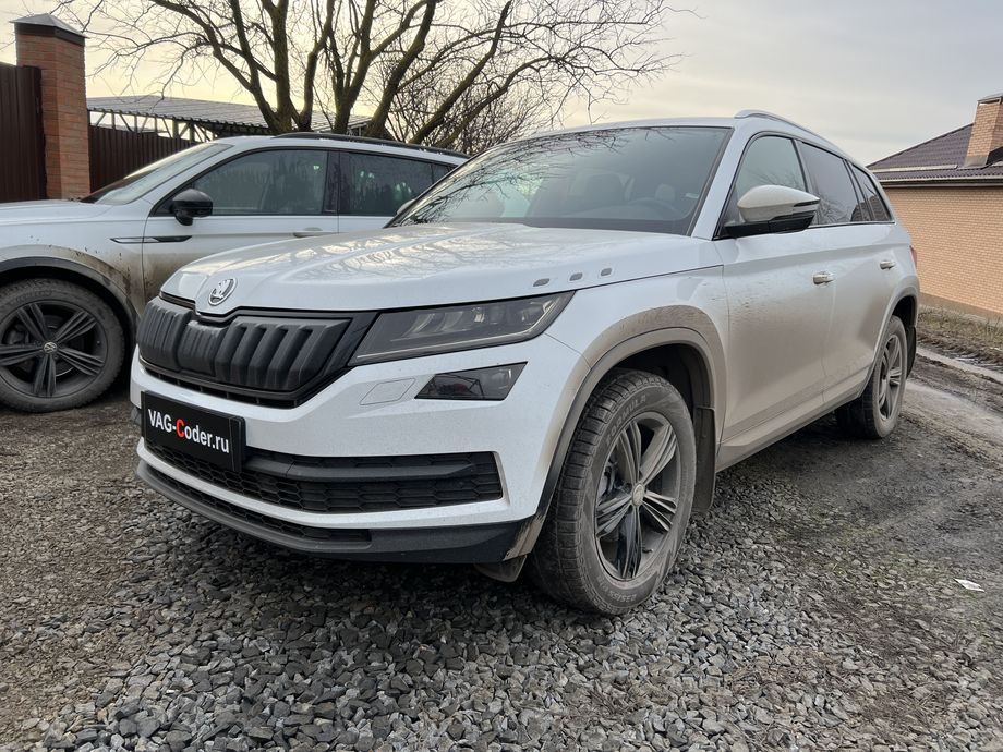 Skoda Kodiaq-2,0TDI(DBGC)-4х4-DSG7-2021м/г - обновление устаревших прошивок блоков управления - автоматической коробки передач DSG7 (DQ500-MQB) и блока управления магнитолы MIB3, и чип-тюнинг двигателя 2,0TDI(DBGC) до 180 л.с и 420 Нм от PetranVAG Tuned на Шкода Кодиак в VAG-Coder.ru в Ростове-на-Дону