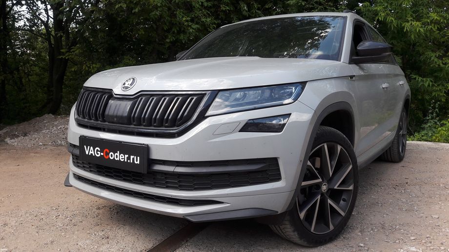 Skoda Kodiaq-2,0TSI(CZPA)-4х4-DSG7-2018м/г - чип-тюнинг двигателя 2,0TSI(CZPA) до 245 л.с и 420 Нм от PetranVAG Tuned, и программная активация функции Ассистент Распознавания и отображение дорожные знаков в панели приборов Traffic Sign Detection (VZE) на Шкода Кодиак в VAG-Coder.ru в Перми