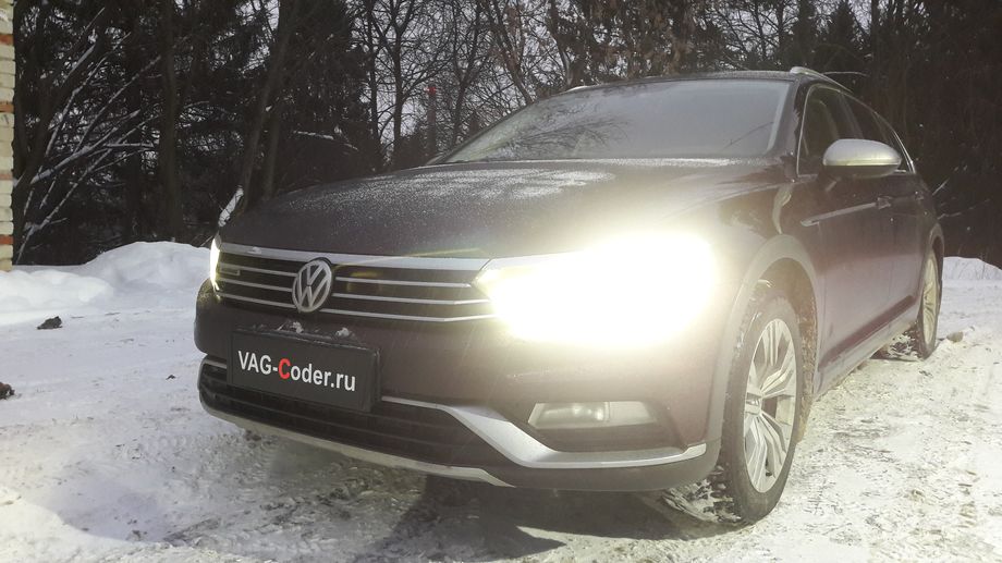 VW Passat B8 Alltrack-2,0TSI(CHHB)-4х4-DSG7-2018м/г - комплексные работы по чип-тюнингу двигателя 2,0TSI(CHHB) до 290 л.с и 440 Нм и автоматической коробки передач DSG7(DQ500) от PetranVAG Tuned на Фольксваген Пассат Б8 Алтрек в VAG-Coder.ru в Перми