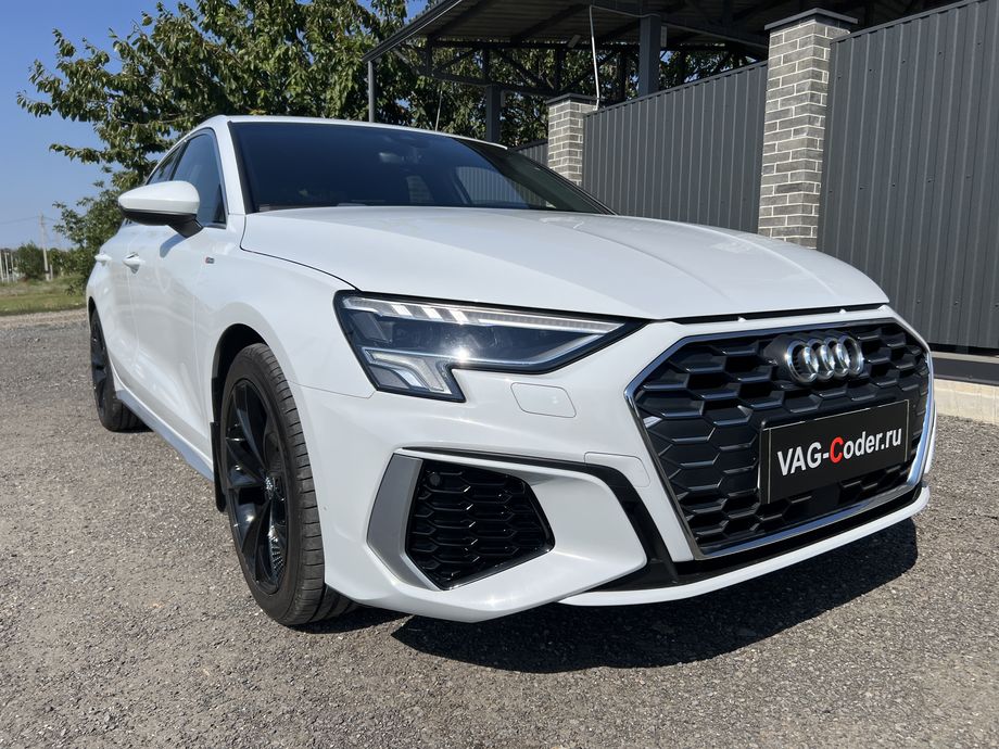 Audi A3L-1,4TSI-DSG7-2021м/г - доустановка и программная активация оригинальной камеры заднего вида с динамическими траекториями в ручке открытия в двери багажника на Ауди А3Л в VAG-Coder.ru в Ростове-на-Дону