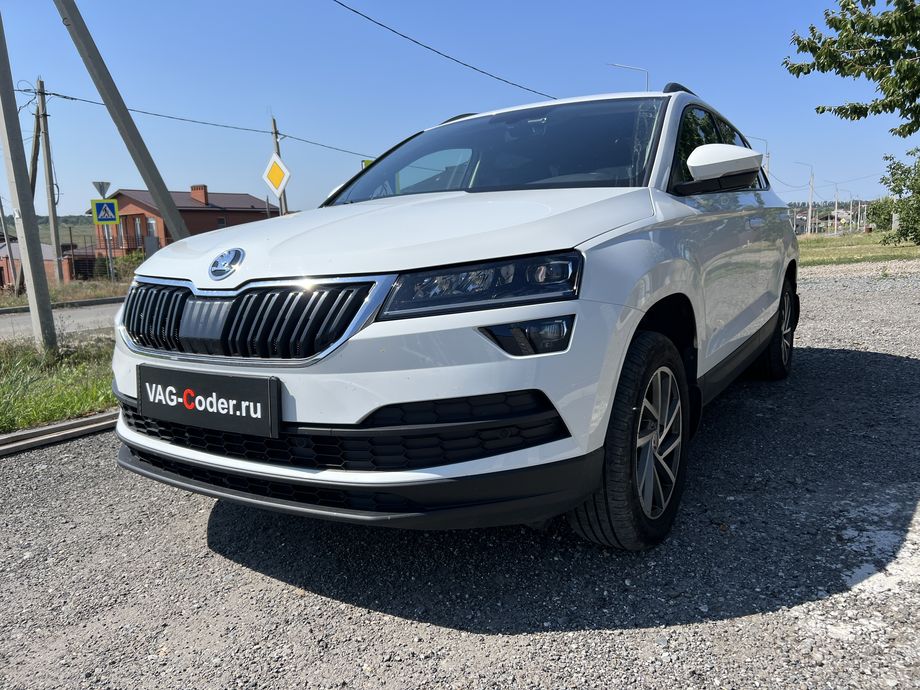 Skoda Karoq-1,4TSI-АКПП8-2020м/г - программное устранение ошибки и сбоя работы неисправного блока управления системы телематики (ошибки - SOS и Красная индикация Глонасс) и восстановление работы блока системы телематики, и обновление устаревшей прошивки блока управления модуля аварийного вызова и коммуникации Эра-Глонасс (OCUGen3High, 75-й блок) устраняющей самопроизвольный разряд АКБ в блоке Глонасс на Шкода Карок в VAG-Coder.ru в Ростове-на-Дону