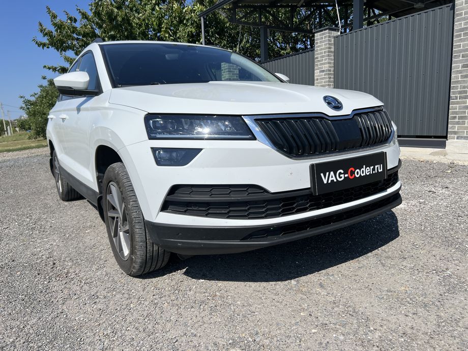 Skoda Karoq-1,4TSI-АКПП8-2020м/г - программное устранение ошибки и сбоя работы неисправного блока управления системы телематики (ошибки - SOS и Красная индикация Глонасс) и восстановление работы блока системы телематики, и обновление устаревшей прошивки блока управления модуля аварийного вызова и коммуникации Эра-Глонасс (OCUGen3High, 75-й блок) устраняющей самопроизвольный разряд АКБ в блоке Глонасс на Шкода Карок в VAG-Coder.ru в Ростове-на-Дону