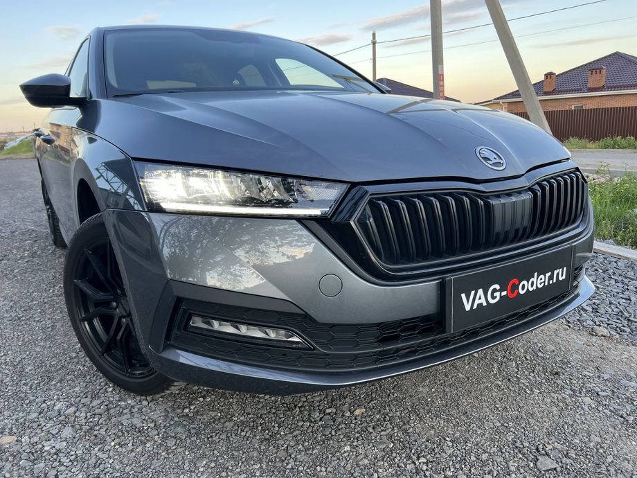 Skoda Octavia A8-1,4TSI-АКПП8-2021м/г - доустановка и программная активация оригинальной камеры заднего вида с динамическими траекториями в ручке открытия в двери багажника на Шкода Октавия А8 в VAG-Coder.ru в Ростове-на-Дону
