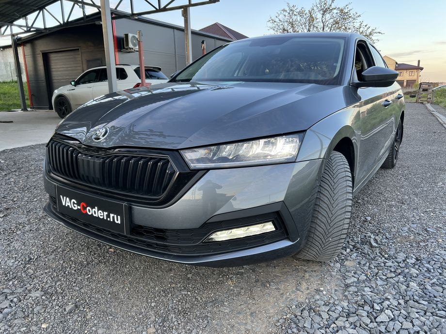 Skoda Octavia A8-1,4TSI-АКПП8-2021м/г - доустановка и программная активация оригинальной камеры заднего вида с динамическими траекториями в ручке открытия в двери багажника на Шкода Октавия А8 в VAG-Coder.ru в Ростове-на-Дону